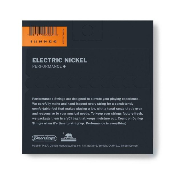 Dunlop Electric Guitar Strings, Nickel Wound DEN0942 (Light)